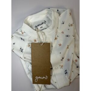 Goumi Kids NB  24 Hour Convertible Gown Organic Cotton Storm Floral print-NWT!